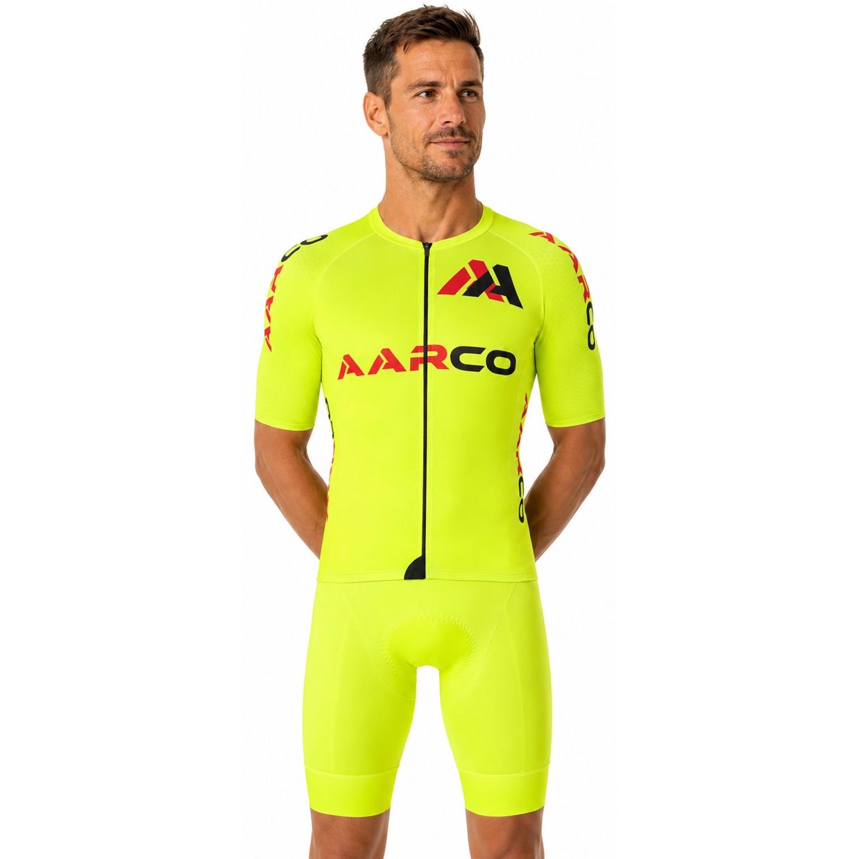 ENSEMBME "Maillot & Cuissard" Collection YELLOW FLUO